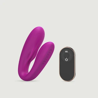 Match Up Premium Silikon Ferngesteuerter Vibrator für Paare - Pink