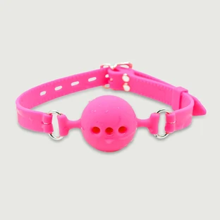 Silicone Breathing Ball Gag - Pink