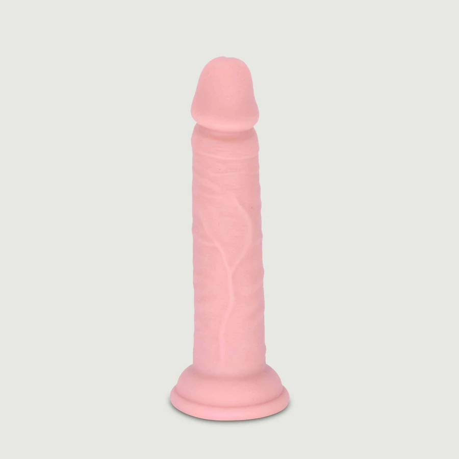 Blake 17 cm Realistischer Silikon Dildo mit Saugnapf - Fleisch