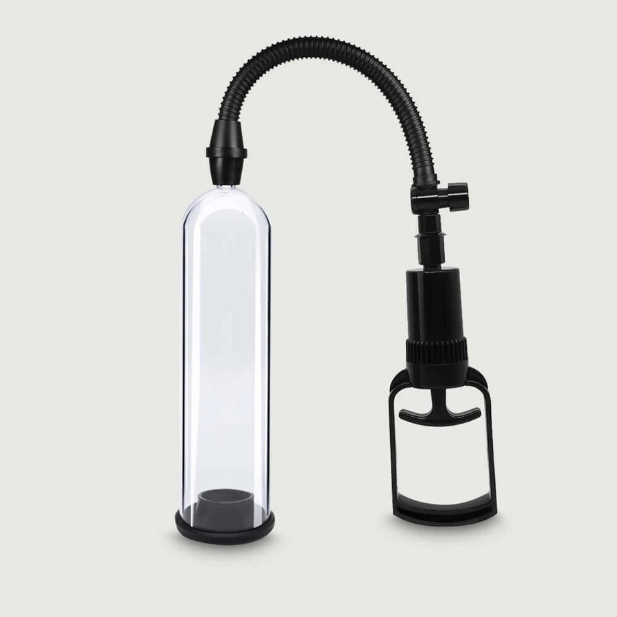 Extenderul penisului masculin de bază cu mâner - Transparent