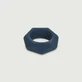 Boners Diamantvormige Silicone Cock Ring - Grijs