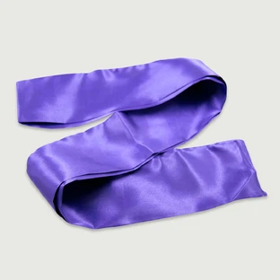 Satin Bondage Krawatte & Augenbinde - Lila