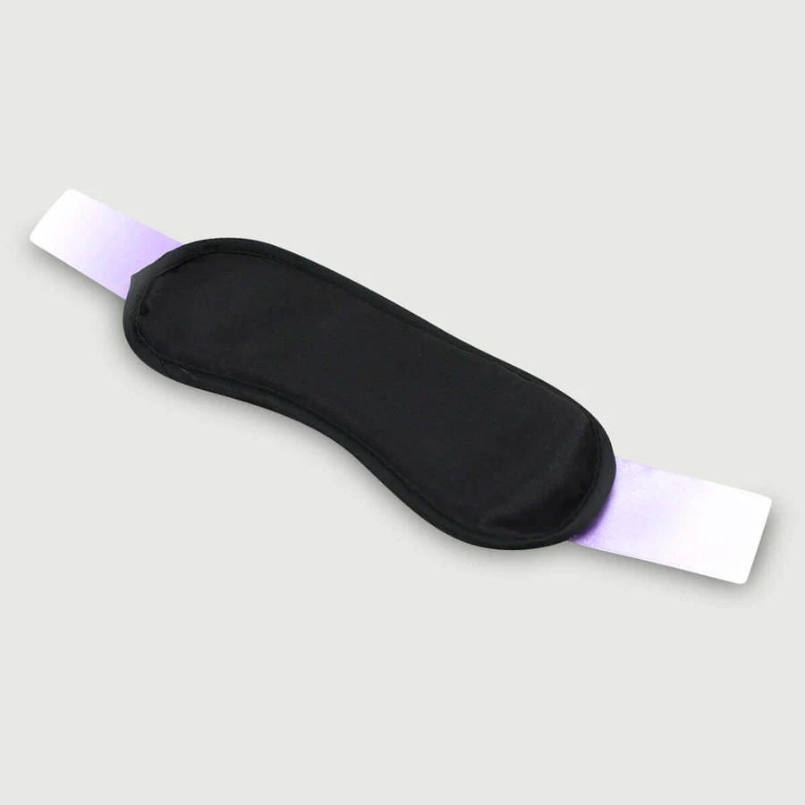 Antifaz con cinta de raso - Negro/Morado