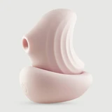 Crescent Moon Clitoral Suction Stimulator WIth Vibration - Pink