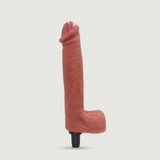 22 cm Realistische Siliconen Vibrator Voor Sexopolis Seksmachines - Vlees