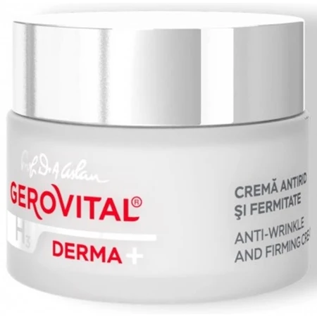 Krem przeciwzmarszczkowy i ujędrniający Gerovital H3 Derma+, 50 ml, Farmec: ceny i cechy