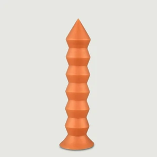 Extra Large Silicone Spring Dildo 25 x 5 cm - Gold