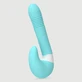 Venus Borstelende Silicone Konijn Vibrator met Afneembare Clitorisstimulator - Groen