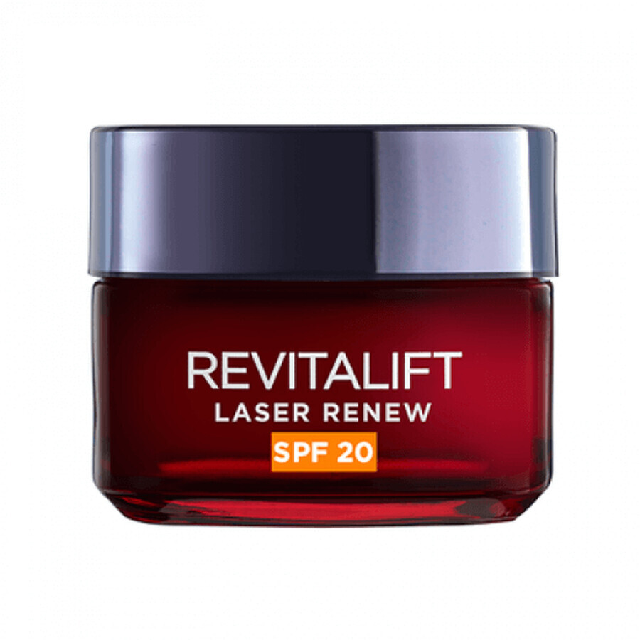 Crema antirughe da giorno con SPF 20 Revitalift Laser Renew, 50 ml, Loreal