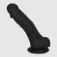 Percy 18 cm Realistische Siliconen Dildo met Ballen & Zuignap - Zwart