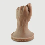 Closed Fist Medium Platinum Silicone Fisting Dildo 12,70 cm - Light Brown