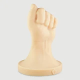 Geschlossene Faust X-Large Platin Silikon Fisting Dildo 23 cm - Flesh