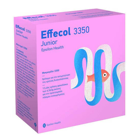 Effecol 3350 Junior Epsilon Health, 12 sachets x 6,5 g