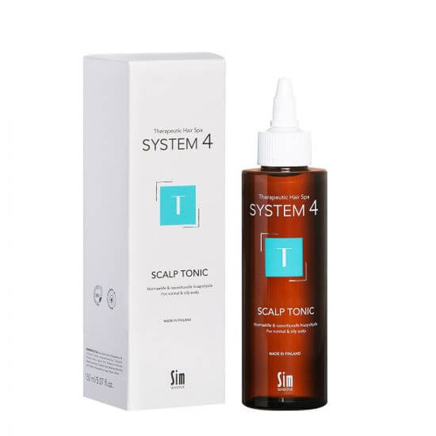 Traitement tonique sans rinçage avec Climbazole System 4, 150 ml, Sim Sensitive