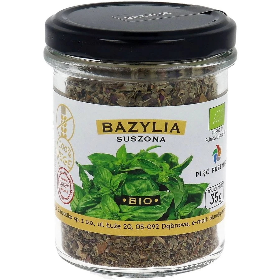 Cinco Transformaciones Albahaca seca sin gluten BIO 35 g