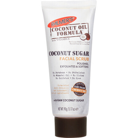 Scrub facial cu zahar de cocos, 90g, Palmer`s