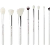 Jessup White/Silver Mix Hair Brush Set Pinceles para ojos 8 pcs.