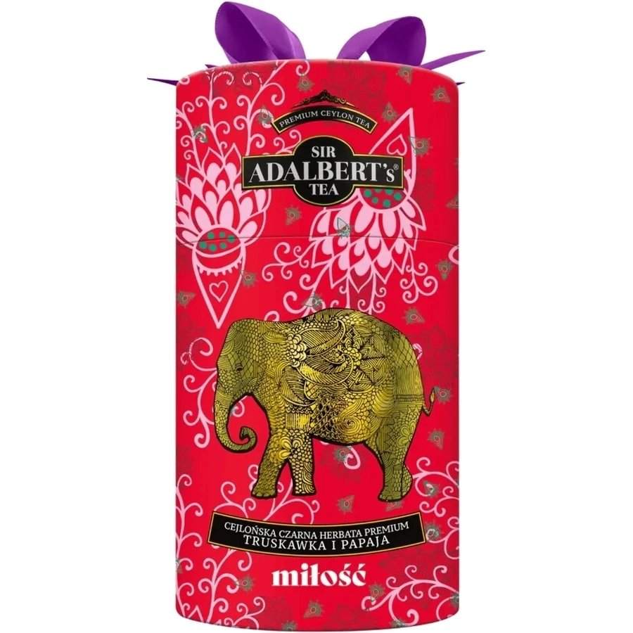 ADALBERT'S Ceylon zwarte thee, aardbei en papaja 80 g