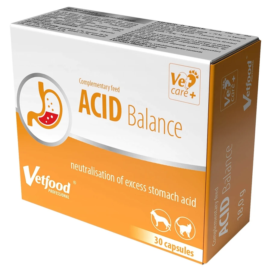 VETFOOD Acid Balance pentru digestie pentru câini și pisici 30 capsule