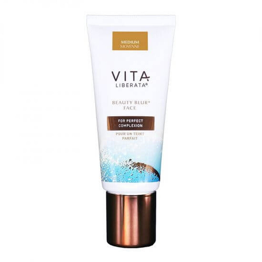 Tinting primer for the face Beauty Blur, medium shade, 30 ml, Vita Liberata