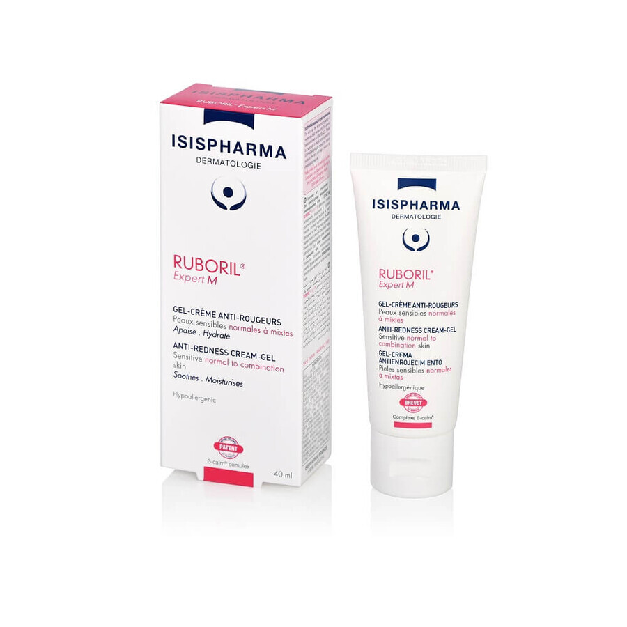 Isispharma Ruboril Expert M Crema antiroseata, 40 ml