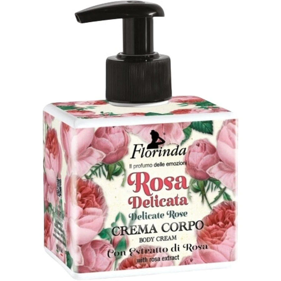 Cremă de corp și mâini FLORINDA trandafir delicat 300 ml