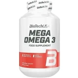 BioTech USA Mega Omega 3 180 capsules.