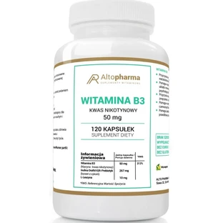 Altopharma Vitamin B3 Nicotinsäure 50 mg 120 Kapseln