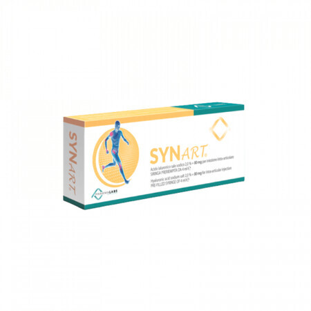 Synart, 80mg/4ml solutie injectabila cu acid hialuronic pentru infiltratii, 1 seringa preumpluta, Pharma Labs