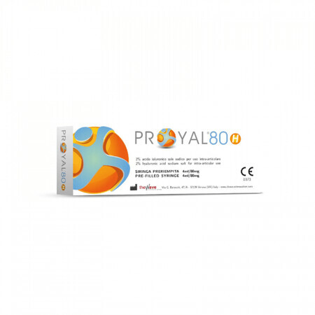 PROYAL H80, 80mg/4ml soluzione iniettabile con acido ialuronico per infiltrazioni, 1 siringa preriempita, The Wave