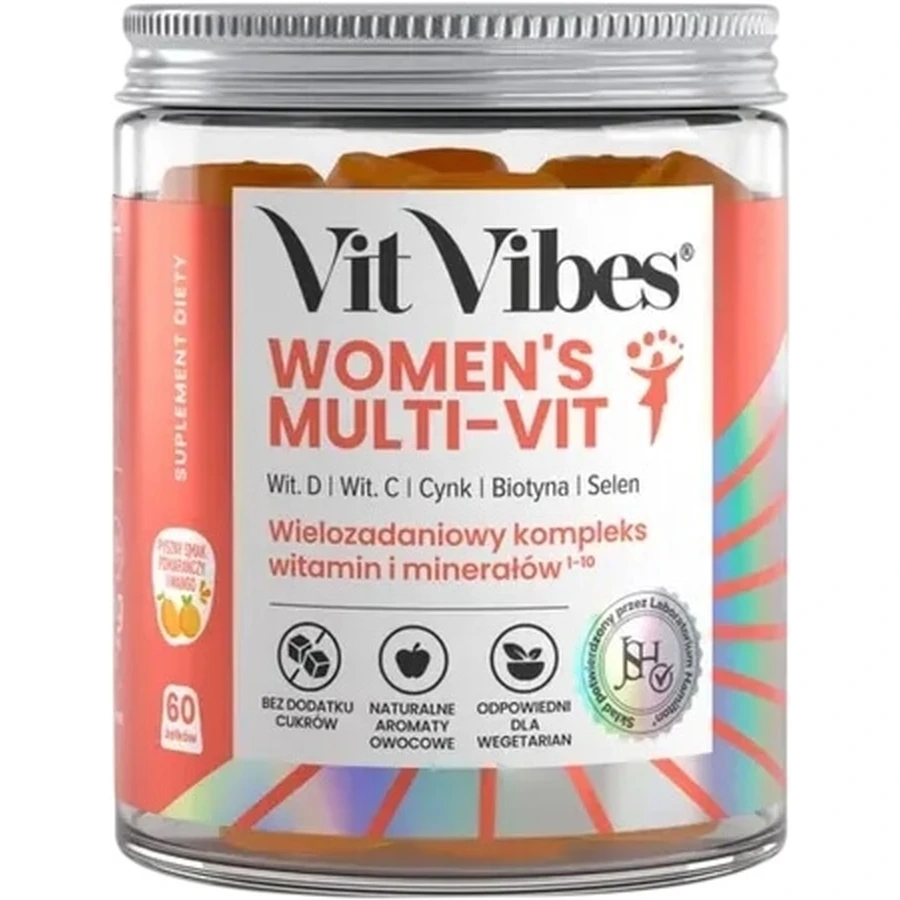 Vit Vibes Women's Multi-Vit gelatine 60 pezzi.