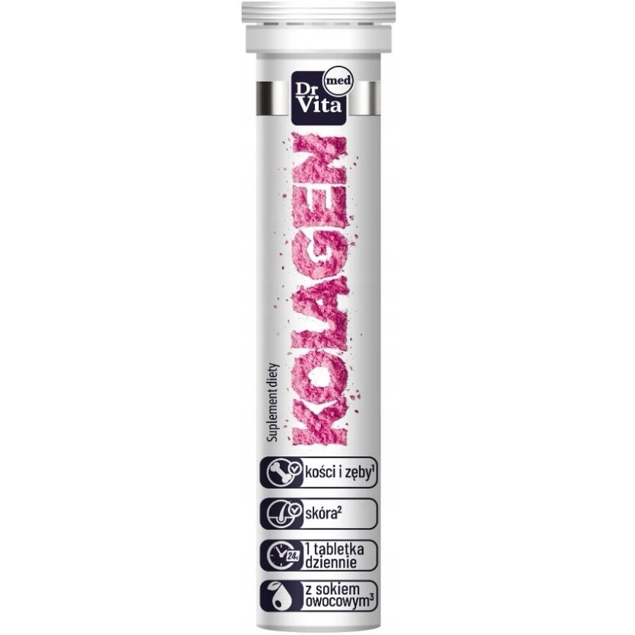 Dr Vita KOLAGEN 500mg Tabletki Musujące 20sztuk: ceny i cechy