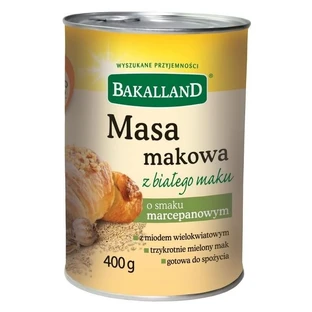 Bakalland Marzipan-flavored white poppy seed paste ...