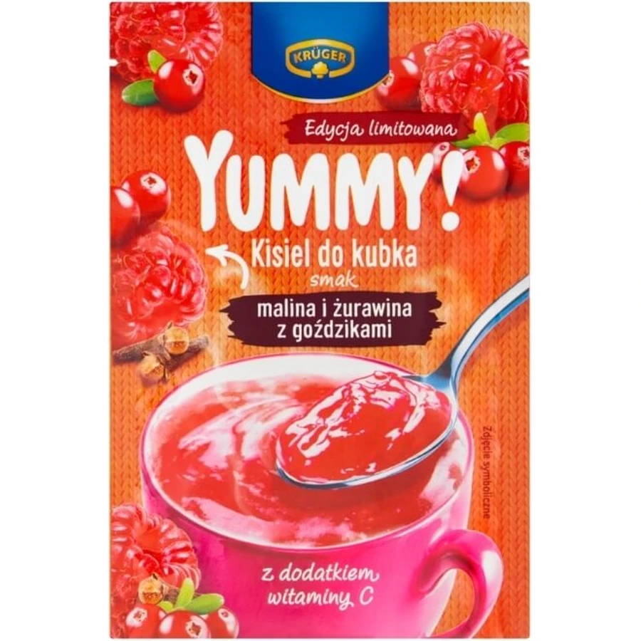 Kruger Yummy! Cup kisel flavor raspberry and cranberry with ...