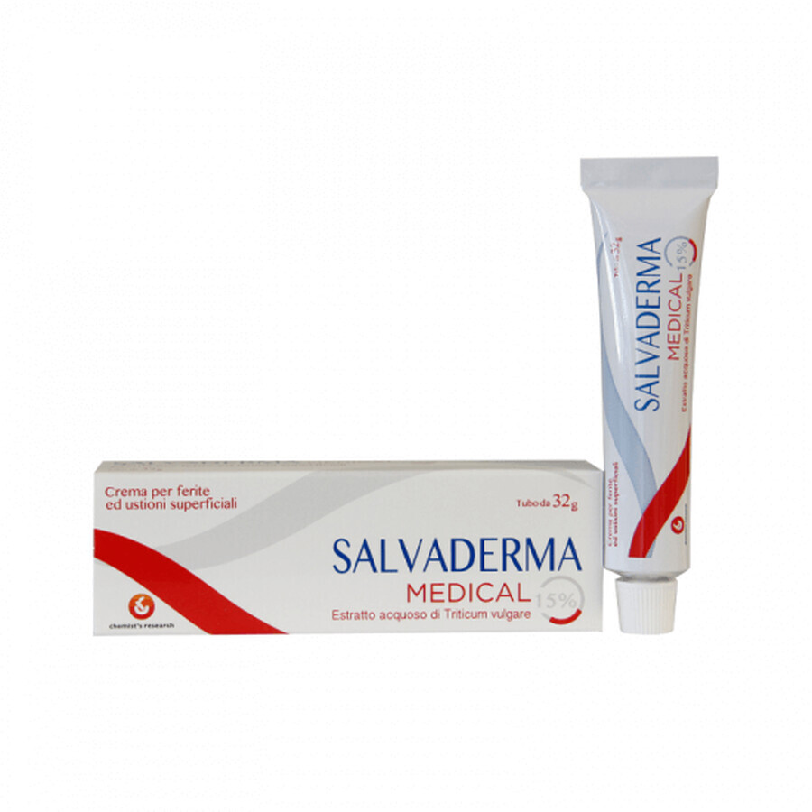 Crema per ustioni e ferite superficiali, 32g, Salvaderma Medical