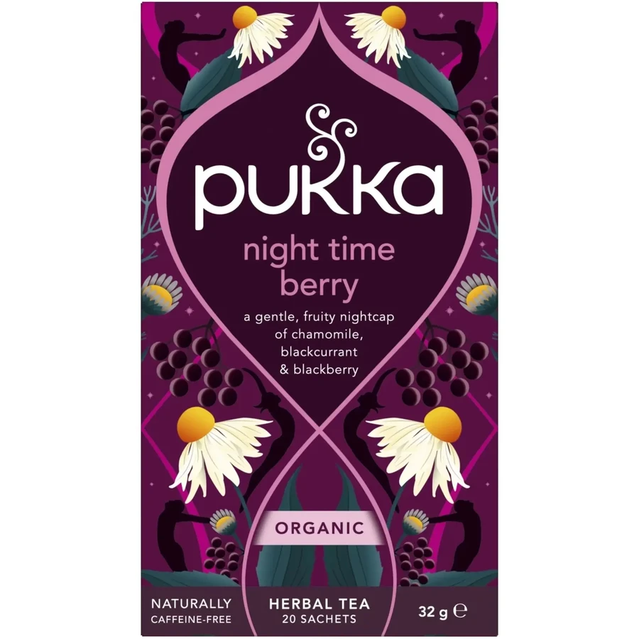 PUUKA Organic Night Time Berry Herbal Tea 20 sachets