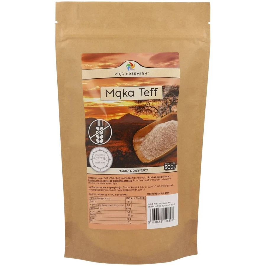 Five Transformations Glutenvrij teffmeel 500 g