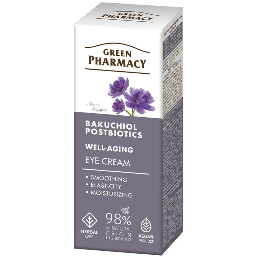 Green Pharmacy Krem pod oczy bakuchiol, postbiotyki 15 ml: ceny i cechy