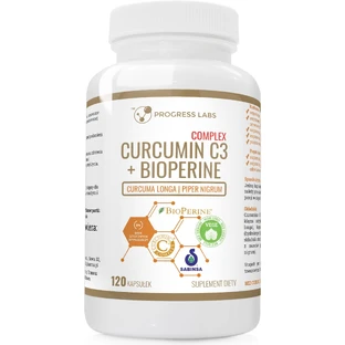 Progress Labs Curcumine C3 + Piperine 120 Capsules