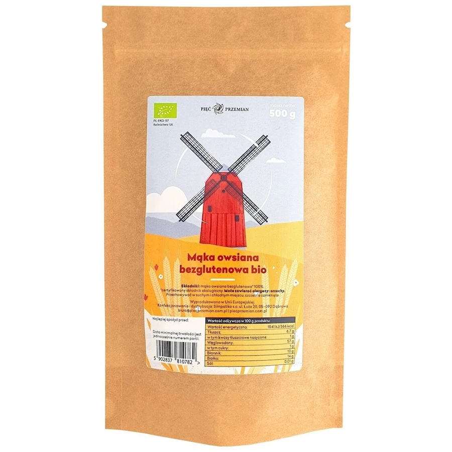 Cinco Transformaciones Harina de Avena sin Gluten BIO 500 g
