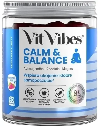 Vit Vibes Kalm & Balans gels 60 stuks.