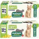 Animal Island Wet cat food beef and chicken 40 x ...