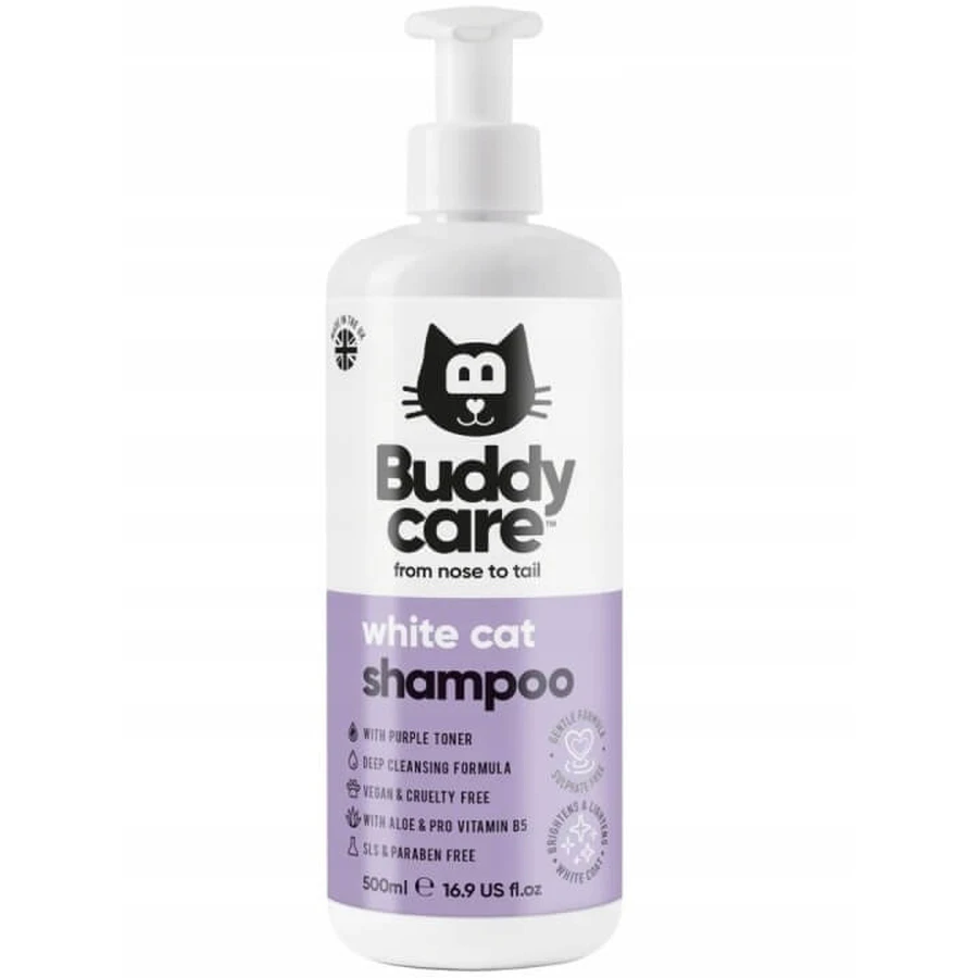 Buddy Care Champú Gato Blanco 500 ml.