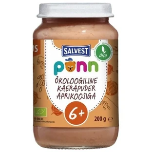 SALVEST Põnn BIO Apricots with oatmeal 200 g
