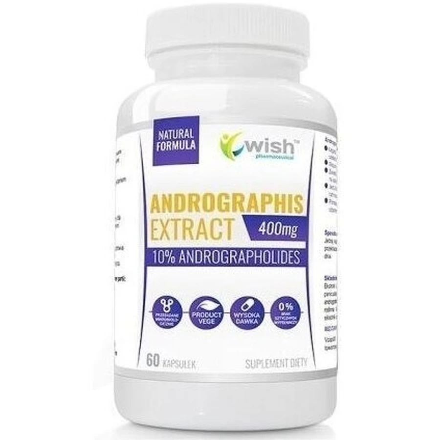 Wish Andrographis Extrakt 400 mg 60 Kapseln