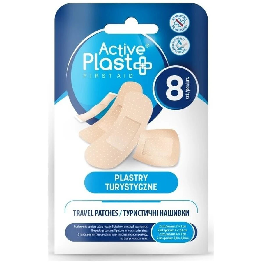 Tiritas de viaje ActivePlast 8 unidades