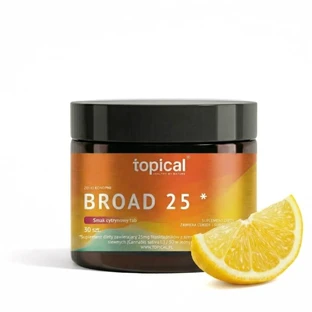 Topical Broad 25 Gels de cânepă cu aromă de lămâie 30 bucăți