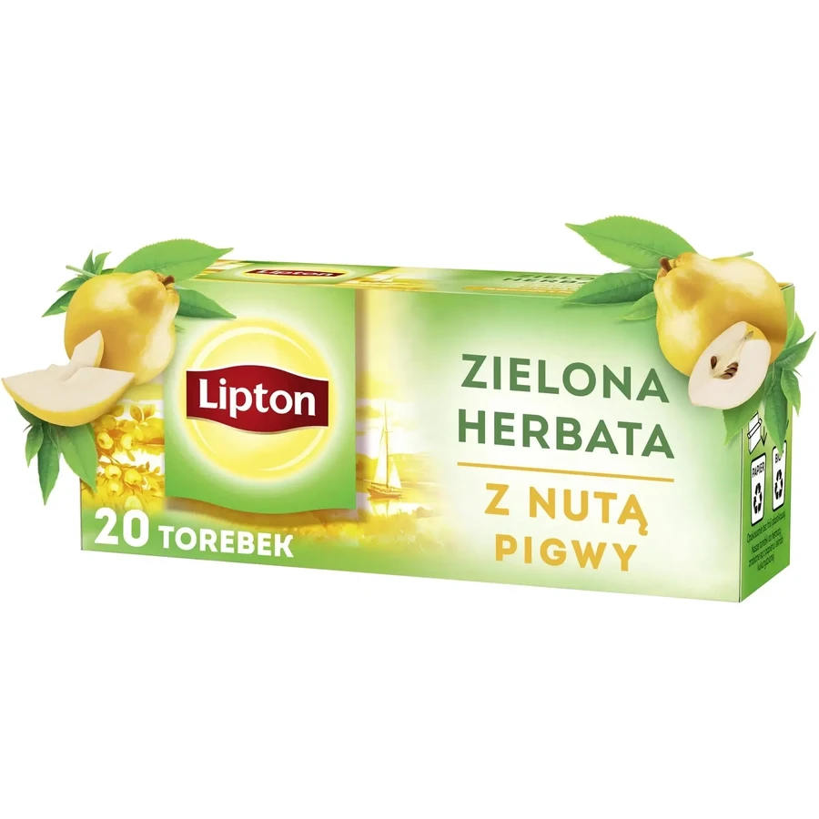Lipton groene thee met een vleugje kweepeer 20 builtjes