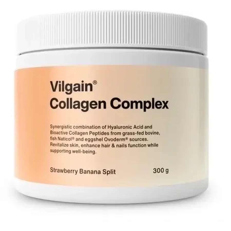 Vilgain Collageen Complex Aardbei en banaan 300 g