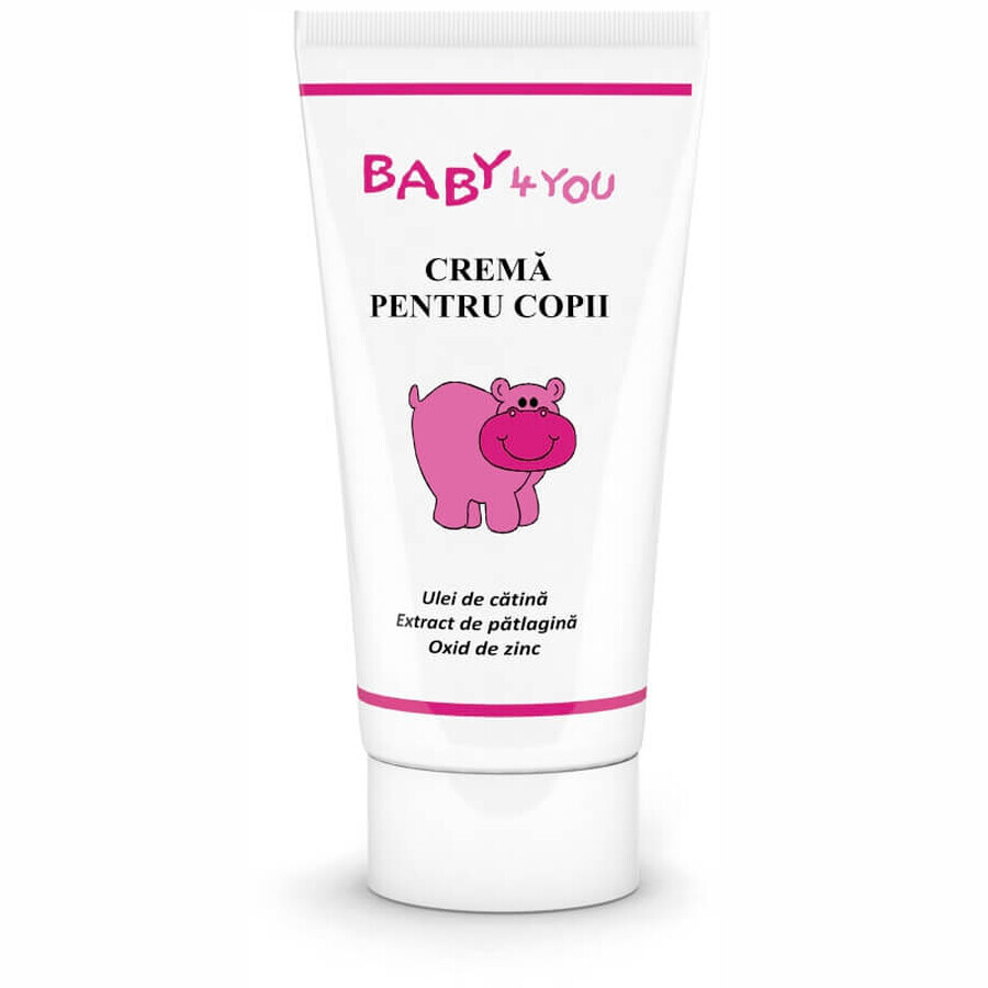 Baby 4 You crème voor kinderen met duindoornolie, 50 ml, Tis Farmaceutic